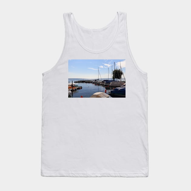 West Harbor of Hagnau - Lake Constance Tank Top by holgermader